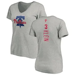 Chuck Klein Philadelphia Phillies Women's Backer Slim Fit T-Shirt - Ash