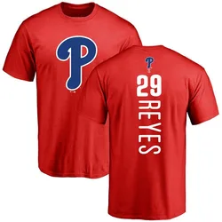 Felix Reyes Philadelphia Phillies Men's Red Backer T-Shirt -