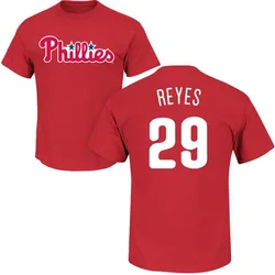 Felix Reyes Philadelphia Phillies Youth Red Roster Name & Number T-Shirt -