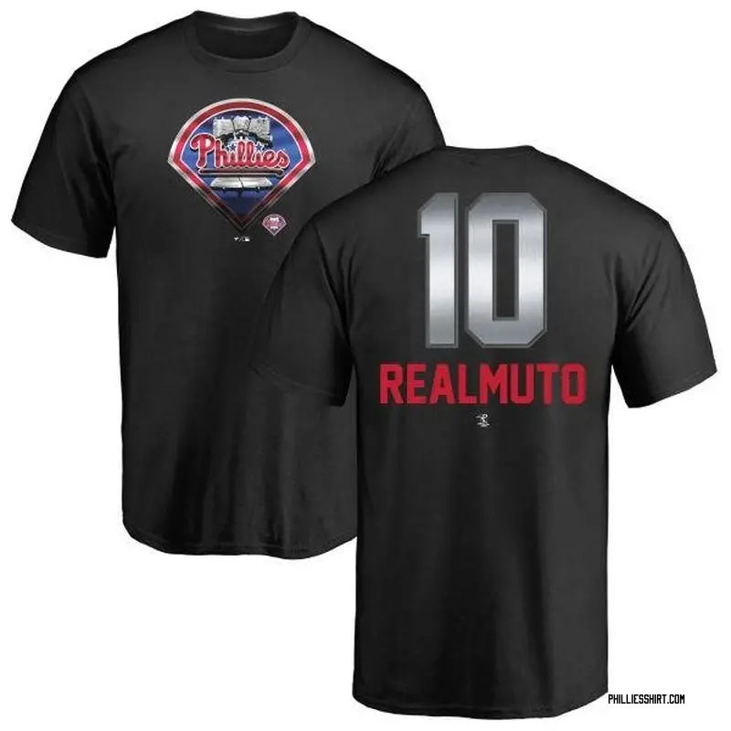 J.T. Realmuto Philadelphia Phillies Men's Black Midnight Mascot T-Shirt 