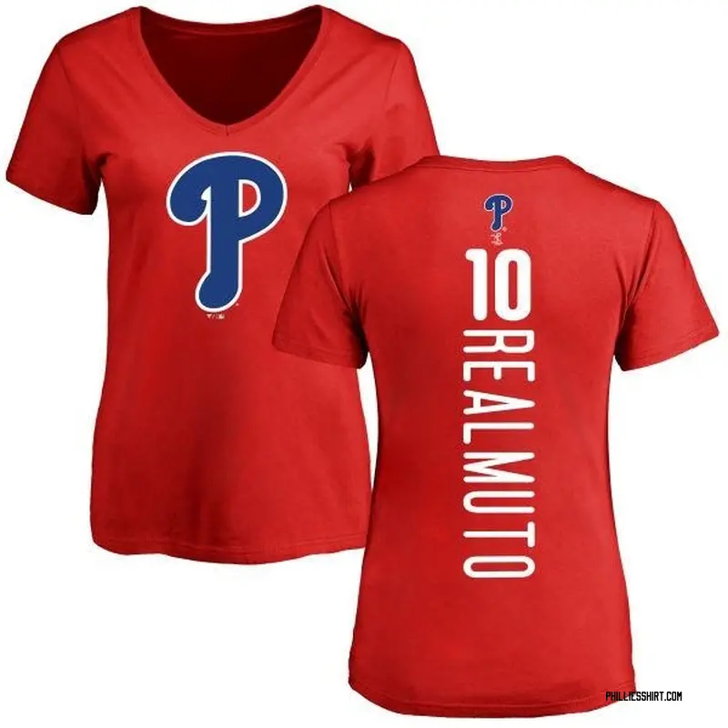 J.T. Realmuto Philadelphia Phillies Women's Red Backer Slim Fit T