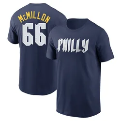 John McMillon Philadelphia Phillies Youth Navy 2024 City Connect Fuse Name & Number T-Shirt