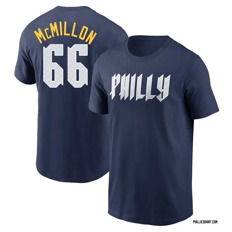 John McMillon Philadelphia Phillies Youth Navy 2024 City Connect Fuse Name & Number T-Shirt