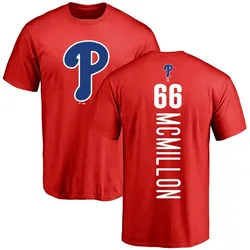 John McMillon Philadelphia Phillies Youth Red Backer T-Shirt -